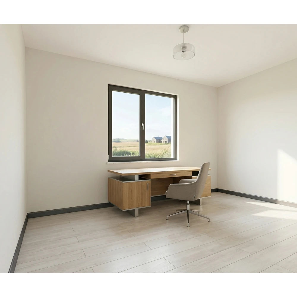 Plinta decorativa Brushed Gray WP10 14x79x2000 mm din Polimer Dur