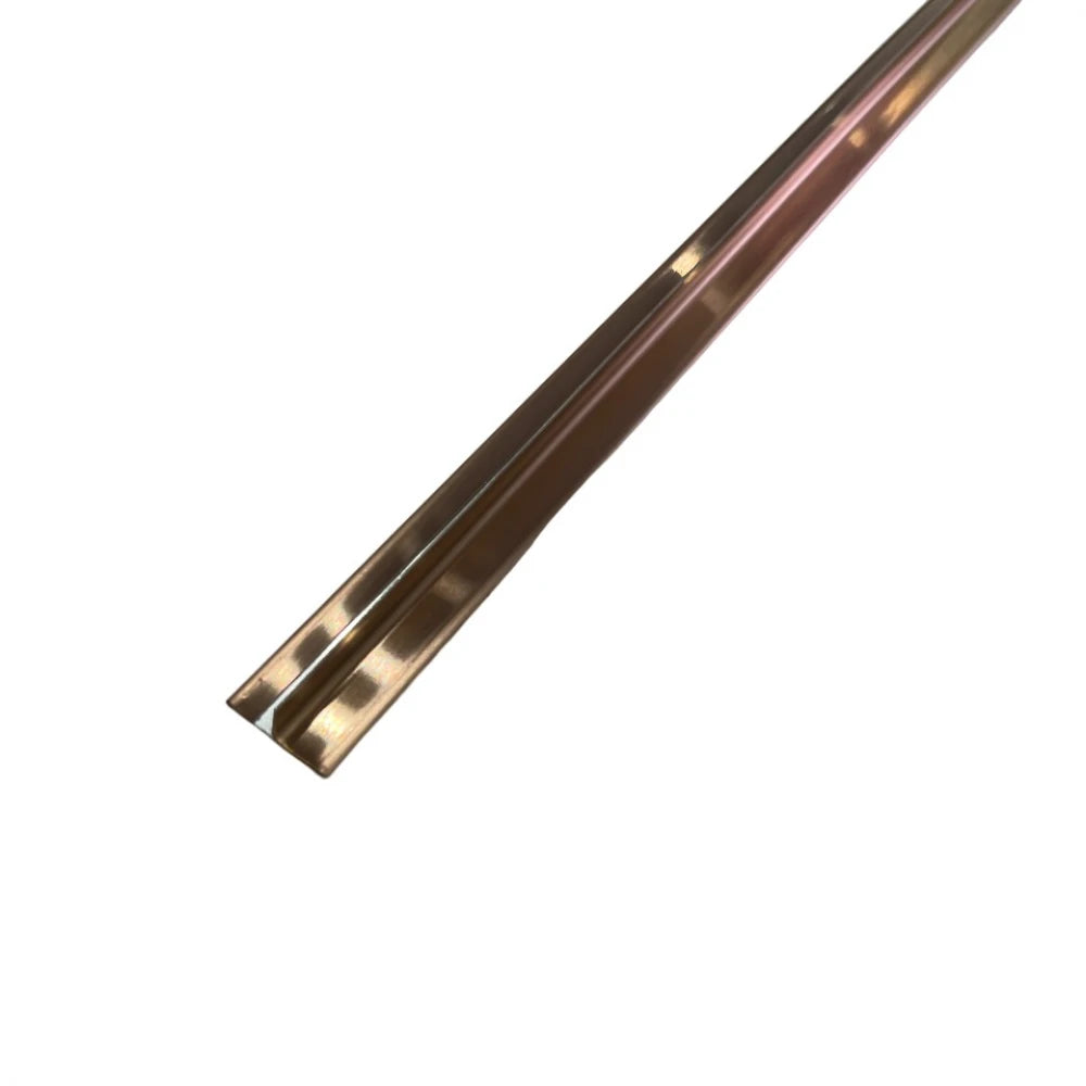 Profil trecere T inox 15x9x2700 mm cupru periat