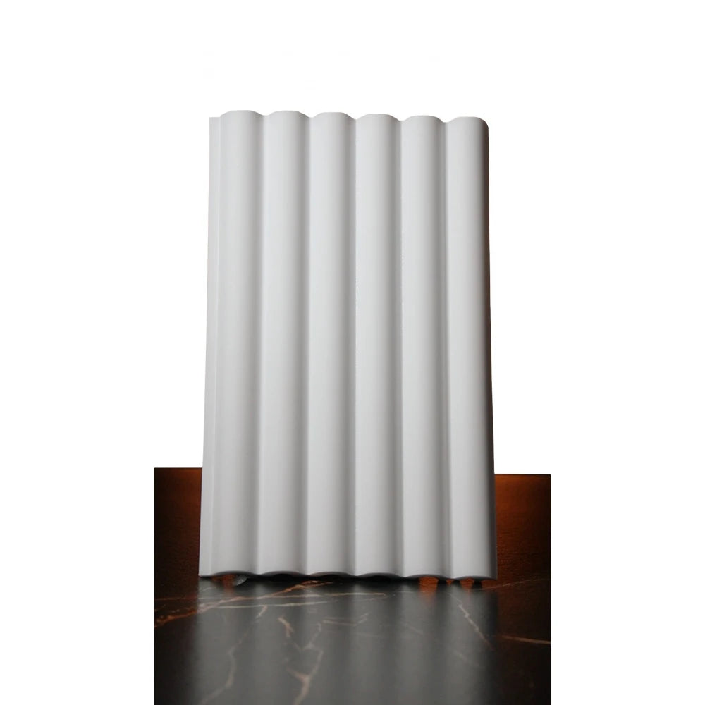 Panou riflat alb duropolimer lavabil 270x12 cm L0401 Sereno