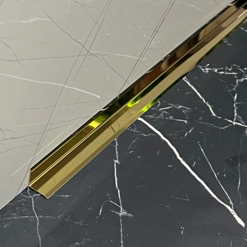 Profil L, coltar interior, 20x20x2700 mm, auriu oglinda