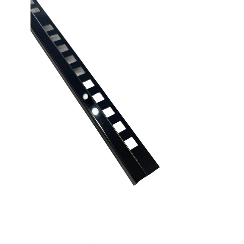 Profil de colt exterior gresie si faianta 12 x 12 mm negru oglinda