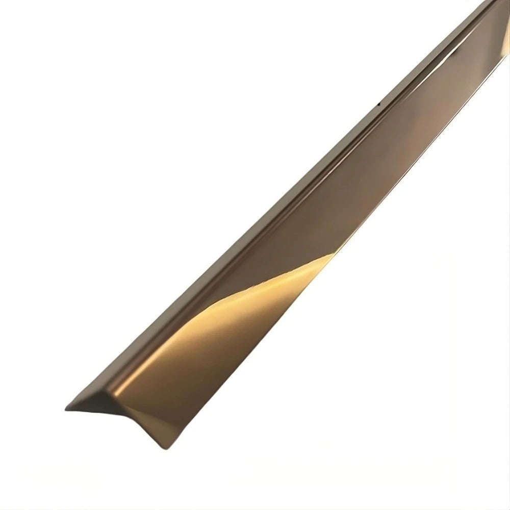 Profil L colt din inox cu finisaj cupru oglindă, 15x15x2700 mm