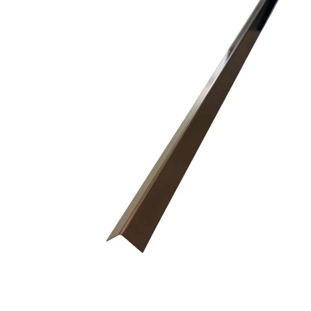 Profil L colt din inox cu finisaj cupru oglindă, 15x15x2700 mm