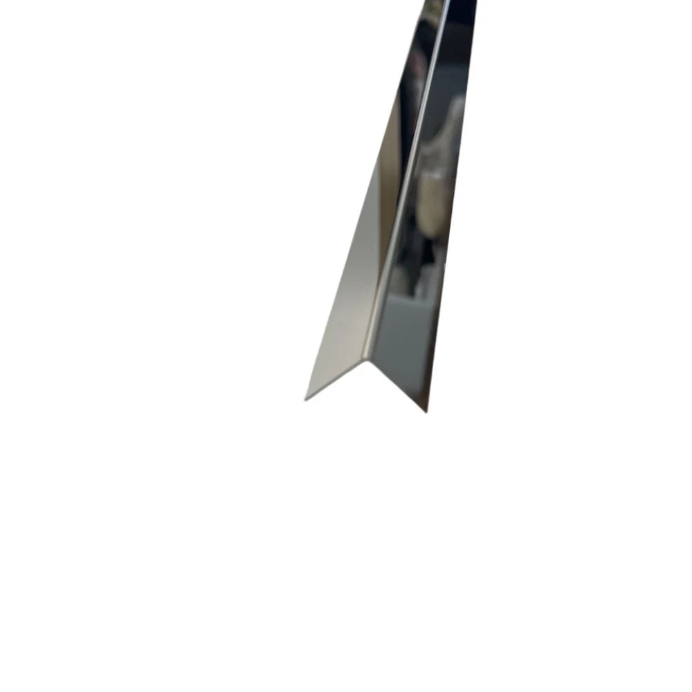 Profil L colt cu laturi drepte, crom lucios, 20x20x2700mm