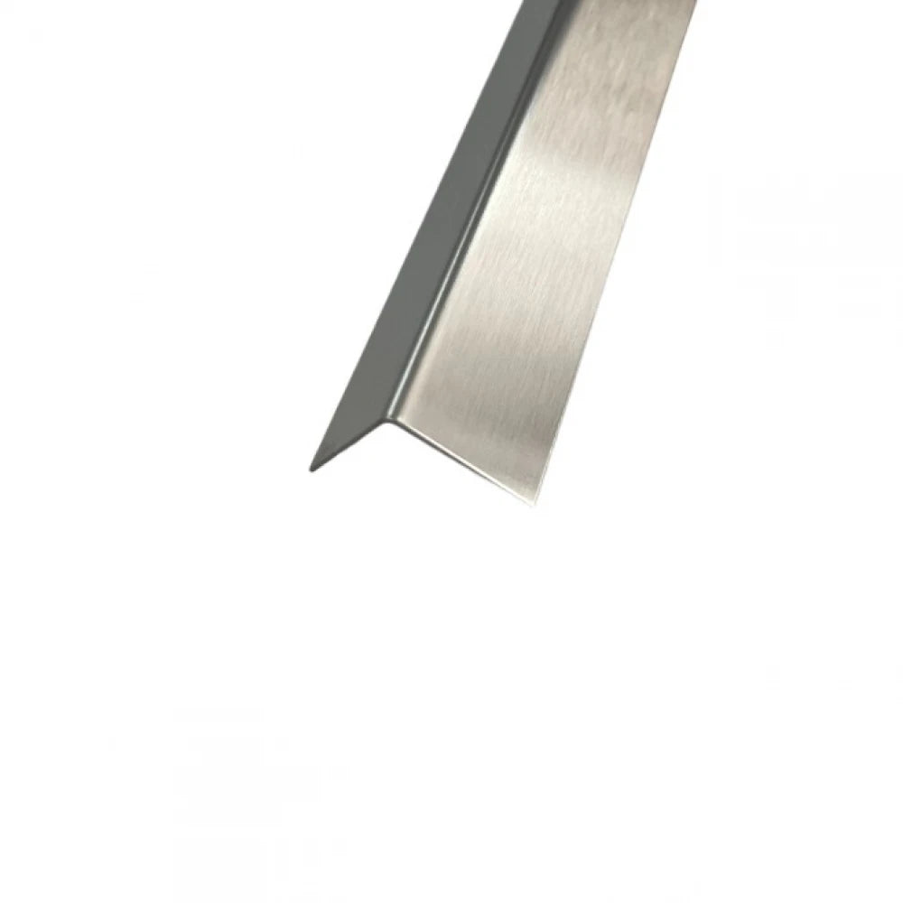 Profil L colt, Inox Crom Brushed 15x15x2700mm