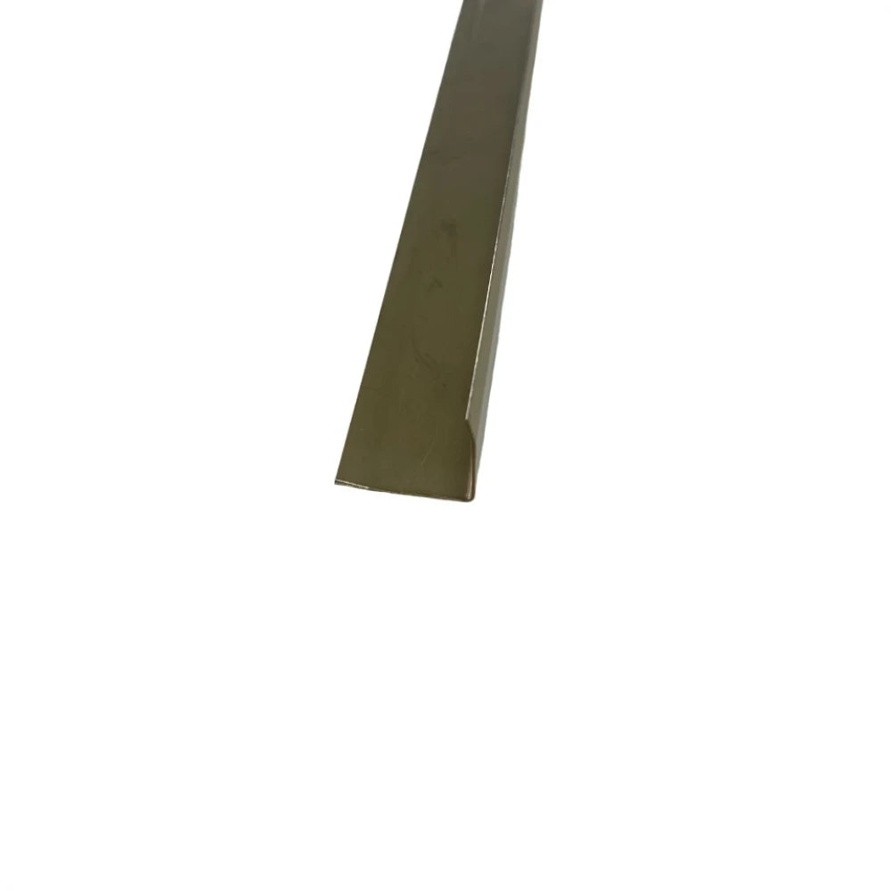 Profil L colt aplicat laturi tesite 20x20 mm auriu brushed inox