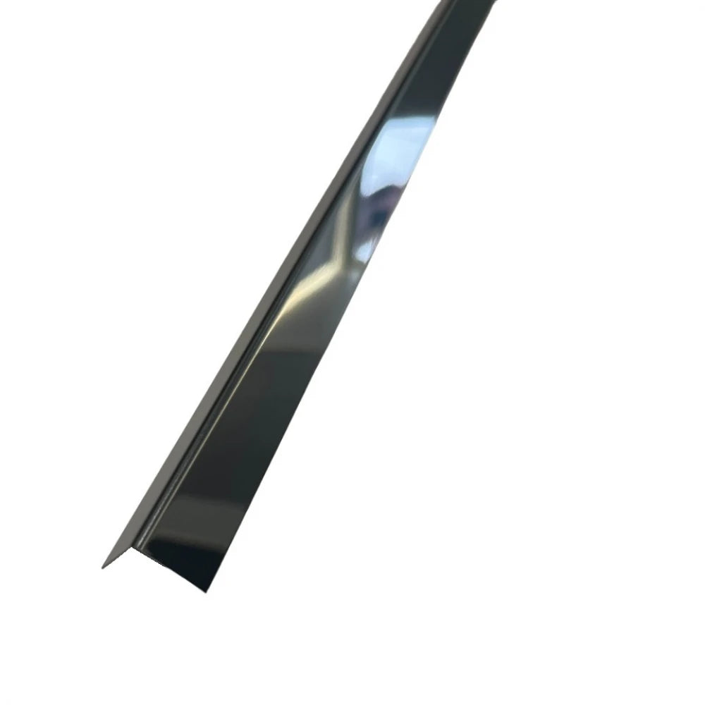 Profil L colț inox negru oglinda 15x15x2700 mm