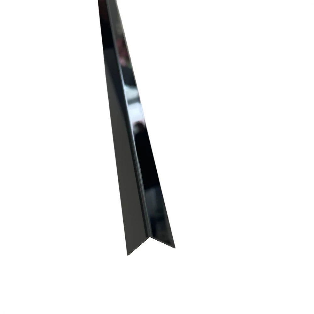 Profil L colț inox negru oglinda 15x15x2700 mm