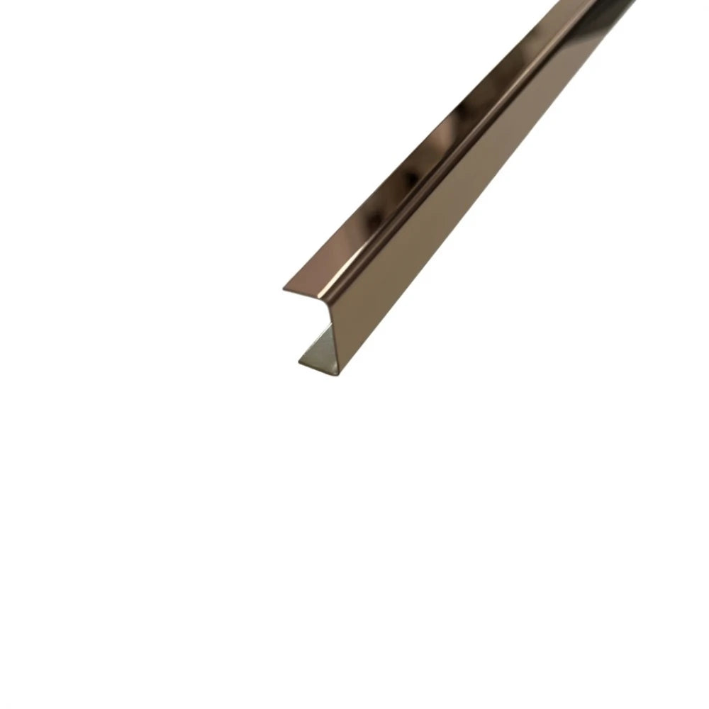 Profil U inox Cupru Oglinda 15x9x2700mm