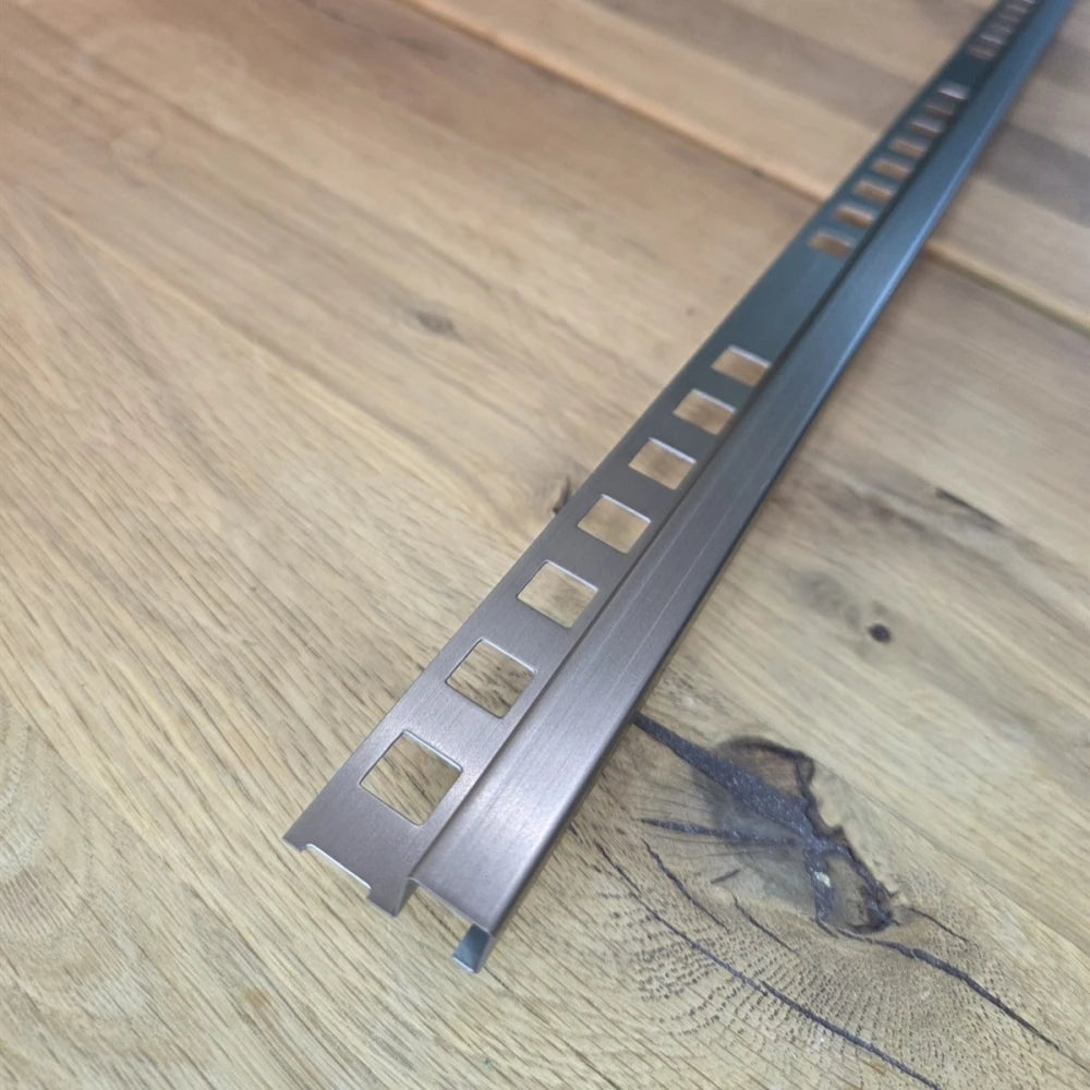 Profil colt exterior 12 x 12 mm inox patrat gresie faianta auriu antic