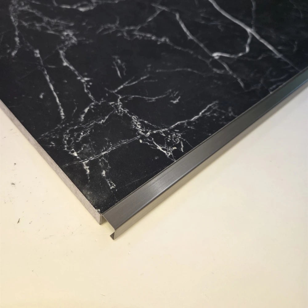 Profil colt exterior 12 x 12 mm inox patrat gresie faianta auriu antic