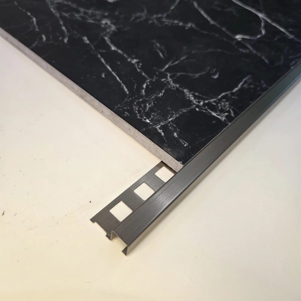 Profil colt exterior 12 x 12 mm inox patrat gresie faianta auriu antic