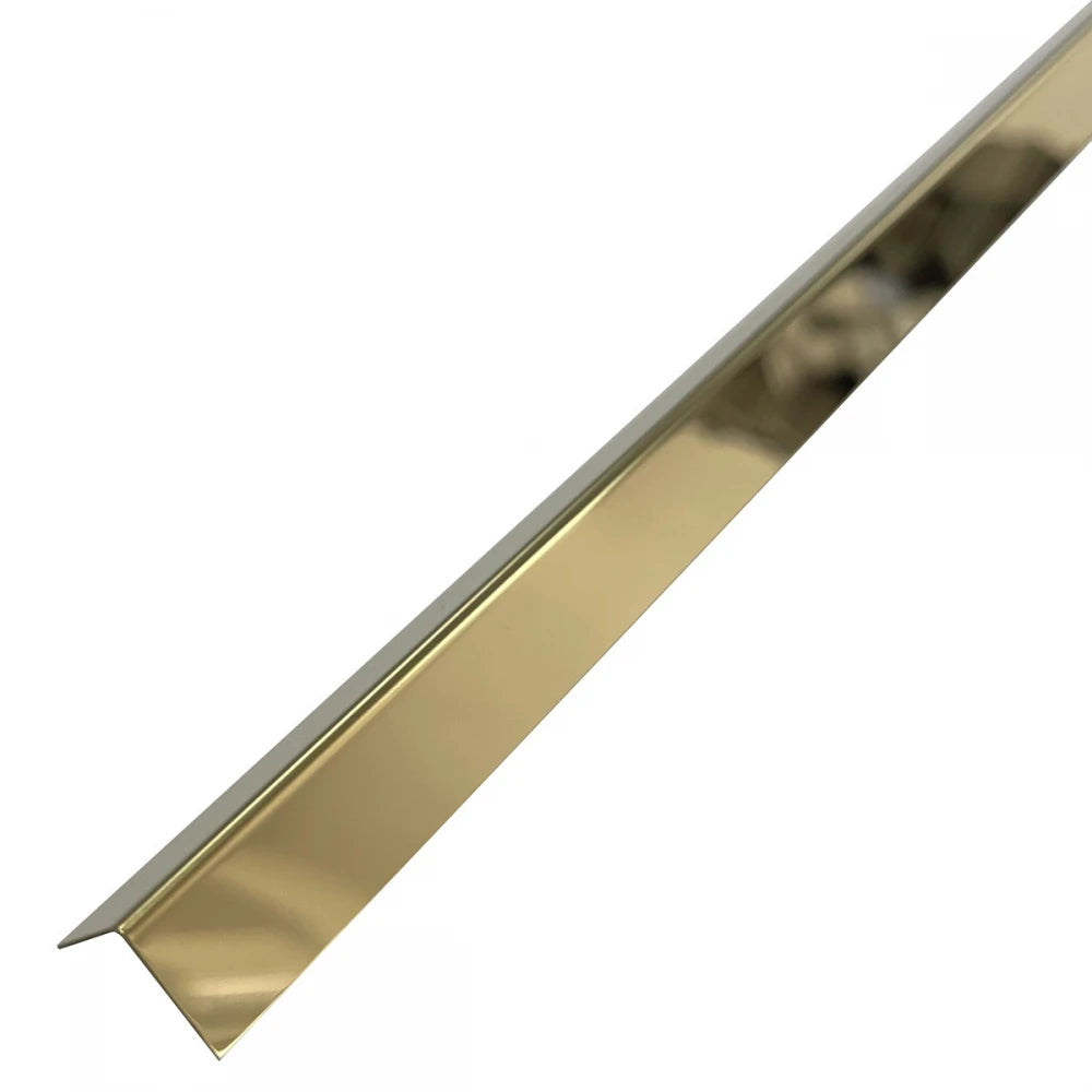 Profil L colt inox auriu oglindă 30x30x2700 mm