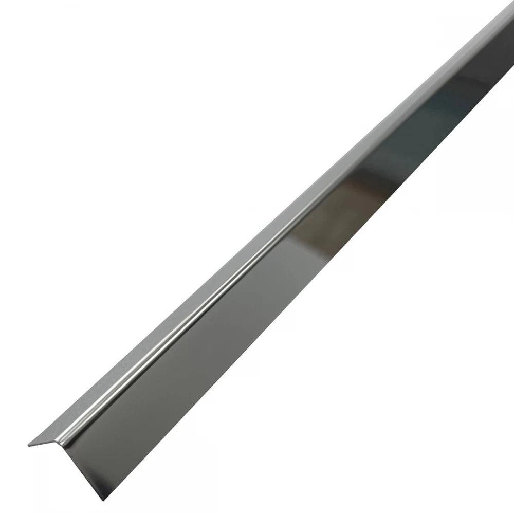 Profil L colt cu laturi drepte, crom lucios, 15x15x2700mm