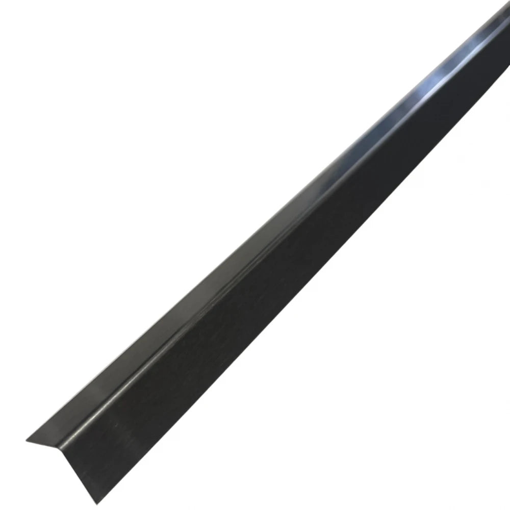 Profil L de colt din inox negru brushed, 15x15x2700 mm