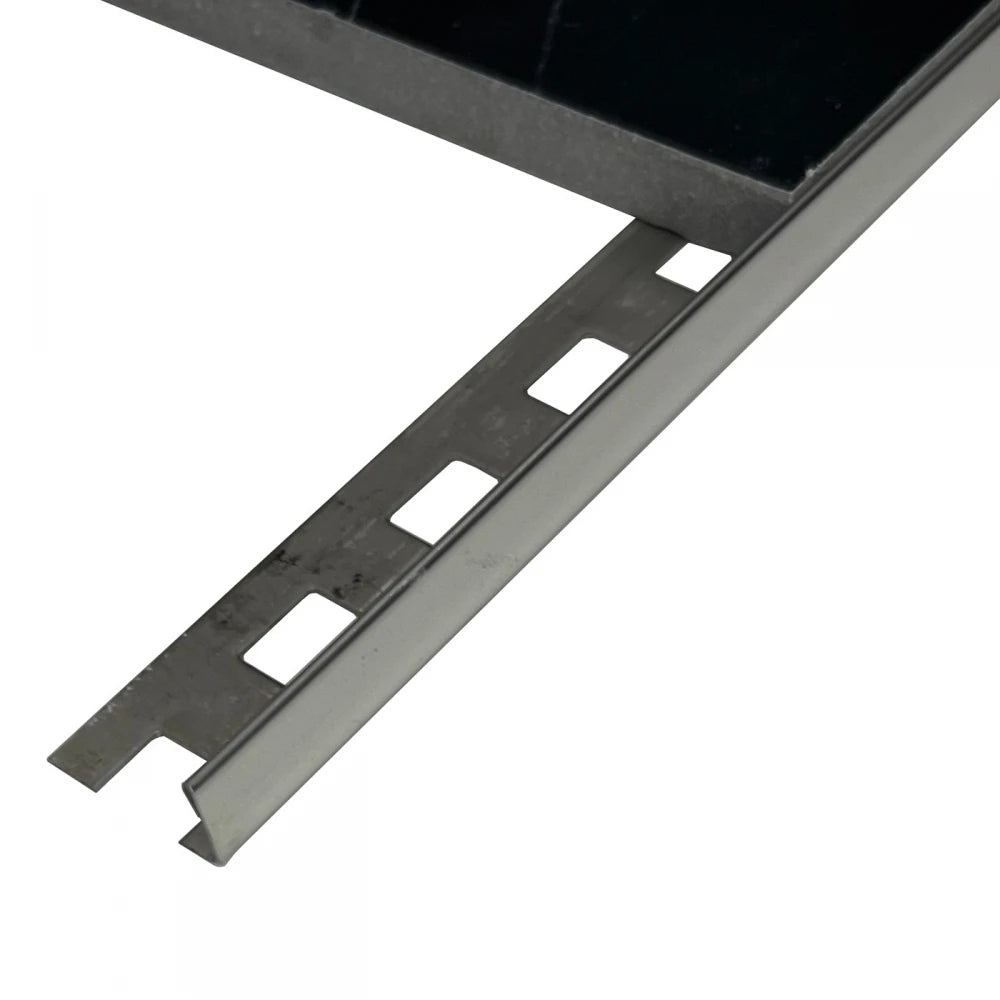 Profil terminatie gresie faianta, drept, 10 mm, inox, crom oglinda