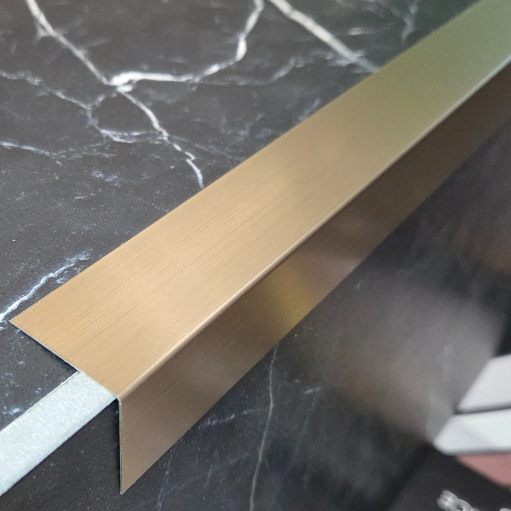 Profil L colt inox auriu antic 30x30mm