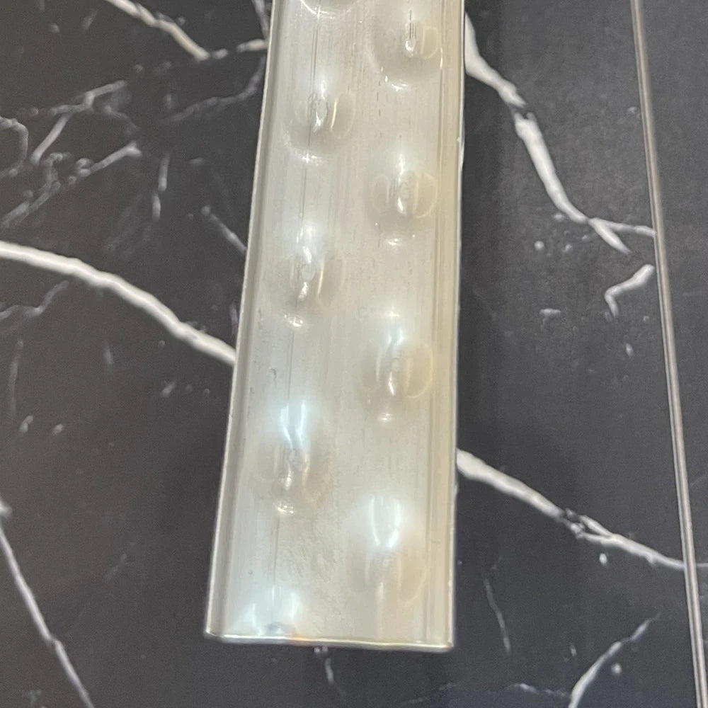 Profil U decorativ din inox 304 auriu oglinda embosat 30 x 9 x 2700 mm