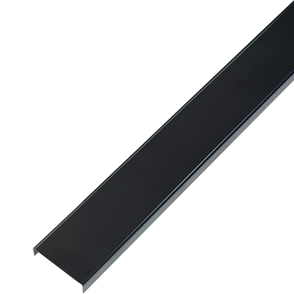 Profil U decorativ din inox 304 negru oglinda 30 x 9 x 2700 mm