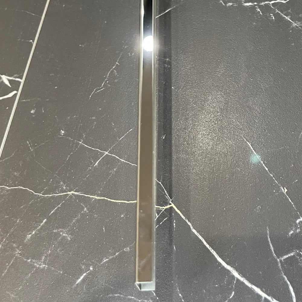 Profil U decorativ din inox 304 negru oglinda 30 x 9 x 2700 mm