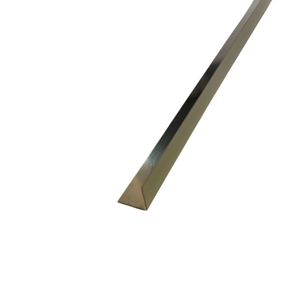 Profil L, colt cu laturi drepte, auriu lucios, 15x15x2700 mm