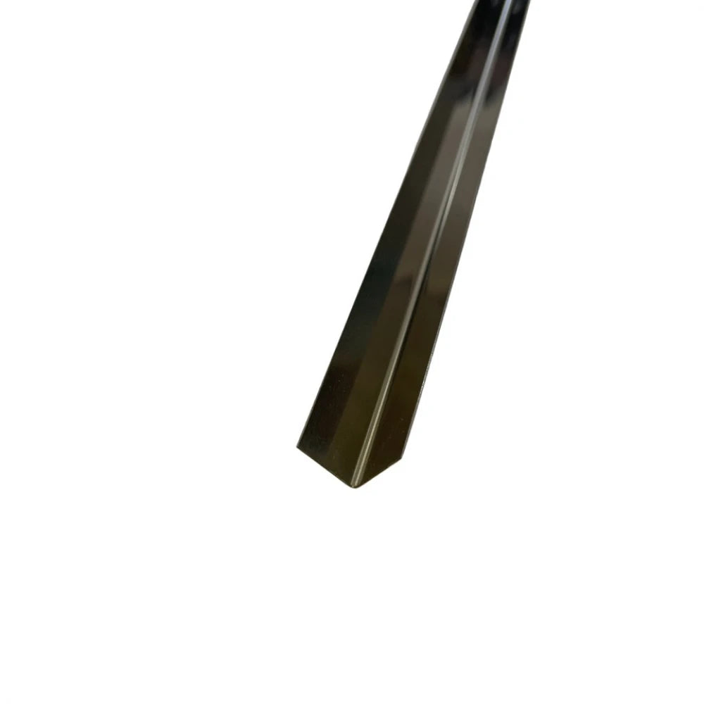 Profil L, colt cu laturi drepte, auriu lucios, 15x15x2700 mm