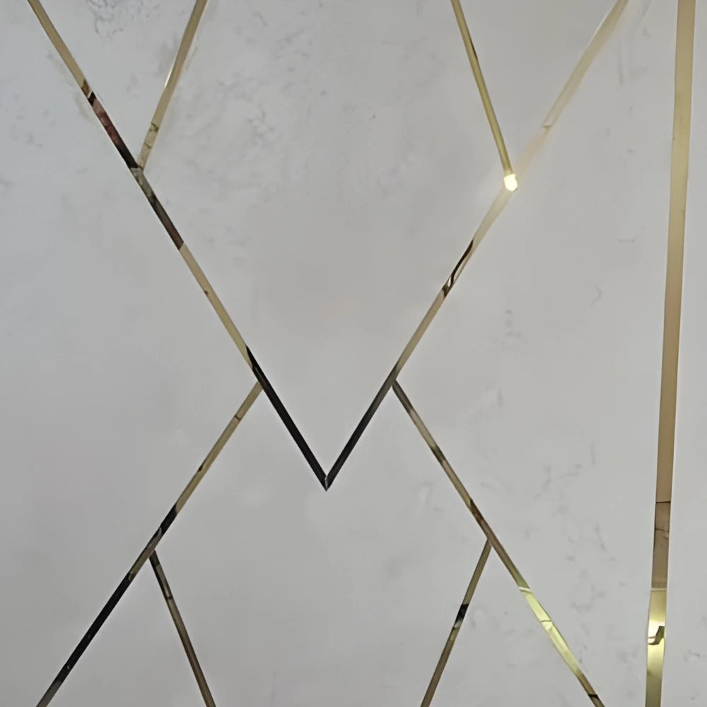 Profil platbanda, inox, auriu oglinda, 10x0.6x2700 mm