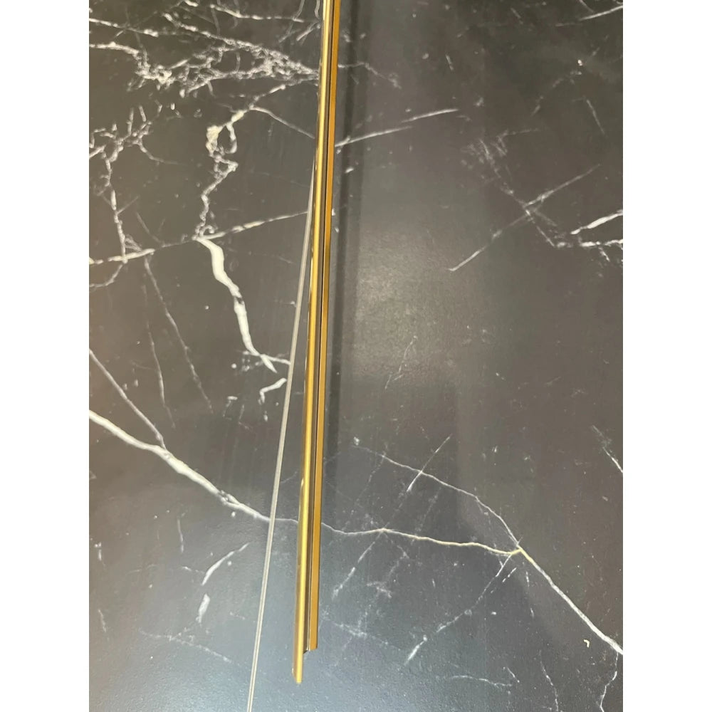 Profil prag usi/pardoseli 38 x 2700 mm inox auriu brush