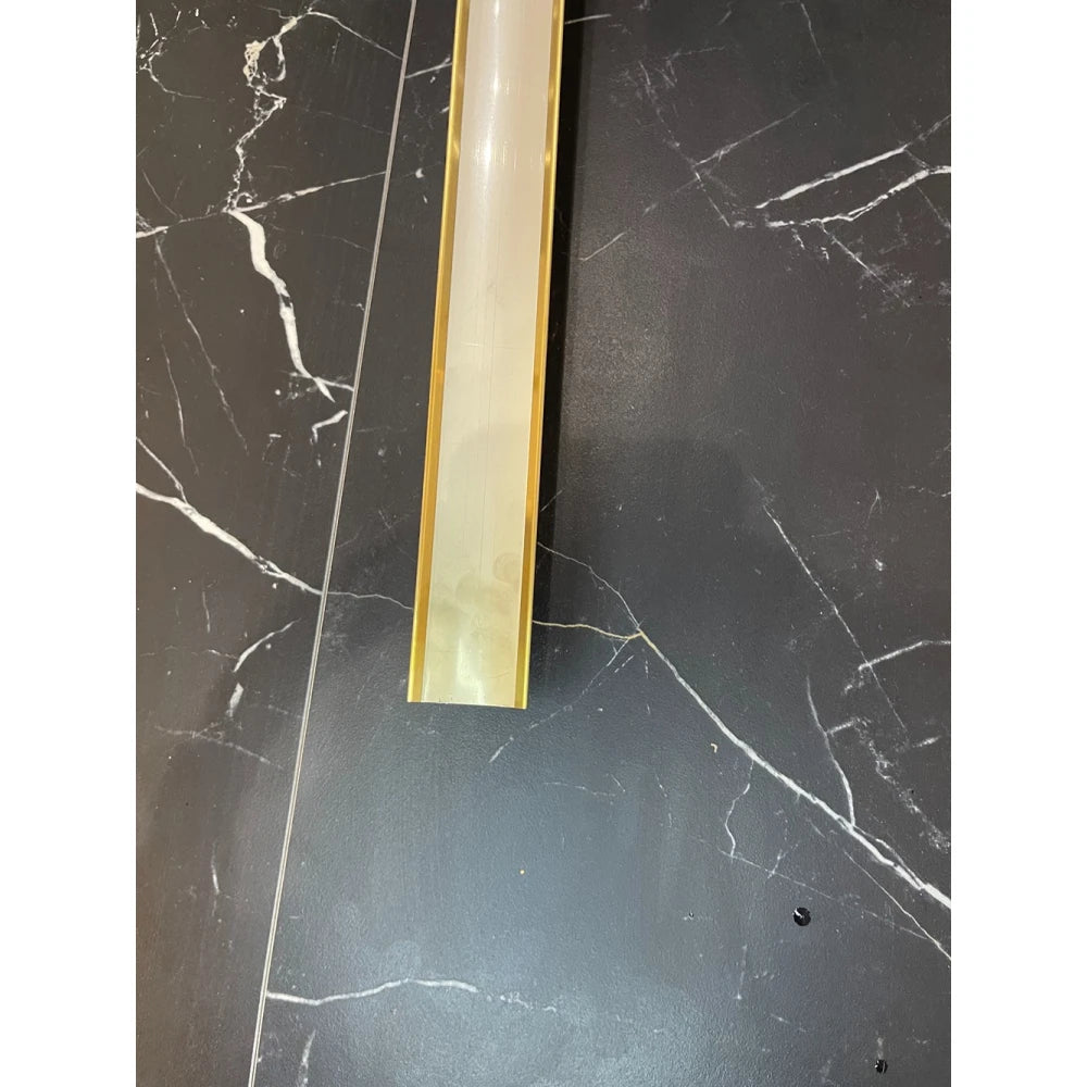 Profil prag usi/pardoseli 38 x 2700 mm inox auriu brush