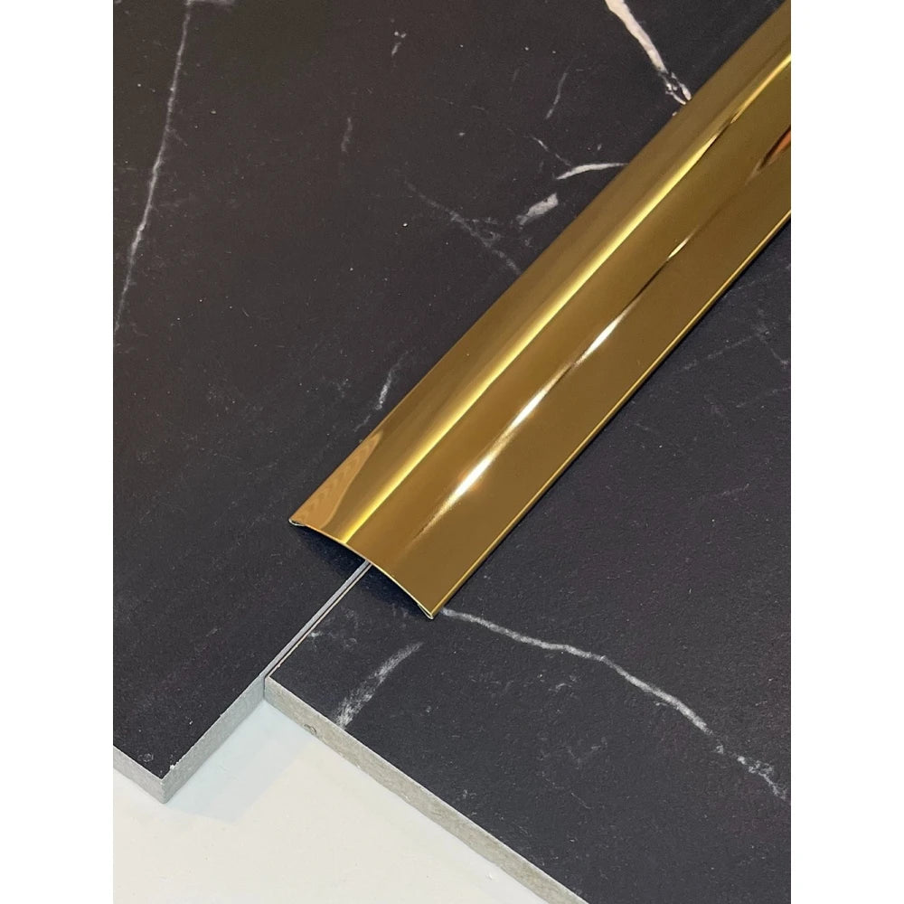 Profil prag usi/pardoseli 38 x 2700 mm inox auriu oglinda
