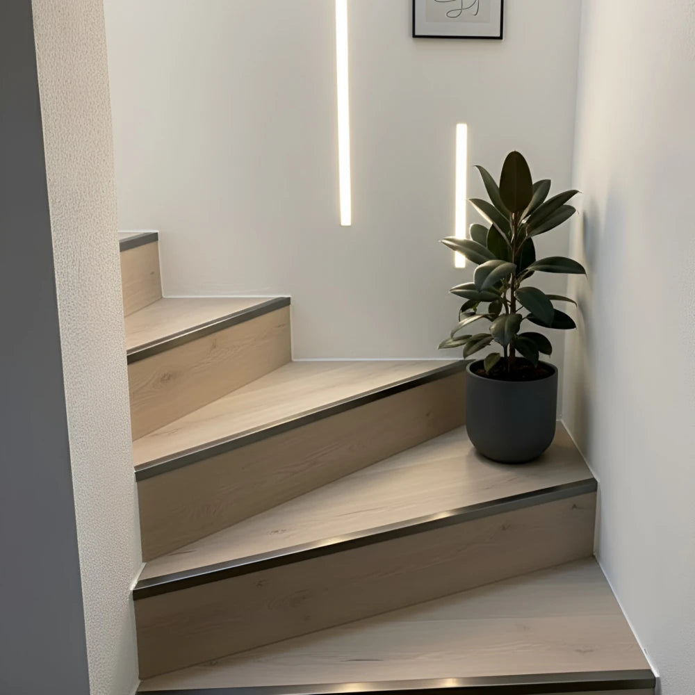 Profil terminatie patrat gresie faianta inox negru periat 12 x 12 x 2700 mm