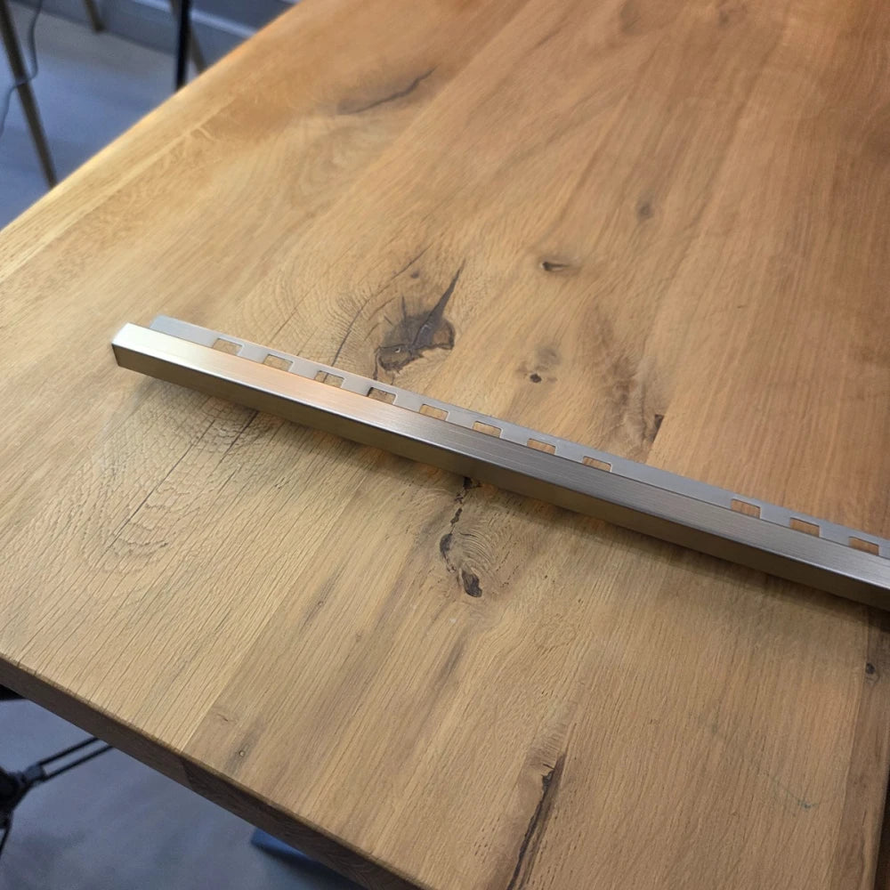 Profil terminație pătrată gresie faianță 12 x 12 x 2700 mm din inox auriu antic
