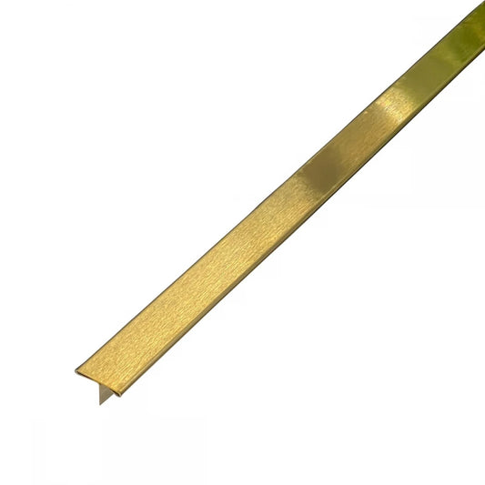 Profil T Prag de Trecere Inox Auriu Brush 30x2700mm