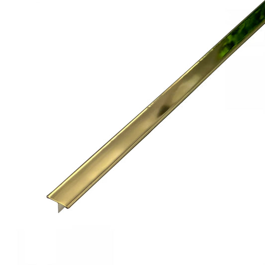 Profil T prag de trecere inox auriu oglinda 30X2700 mm