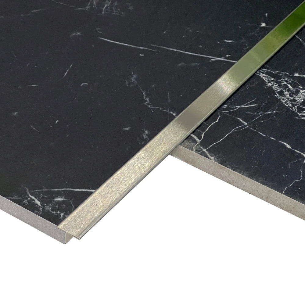 Profil T Prag de Trecere Inox Crom Brush 30x2700mm