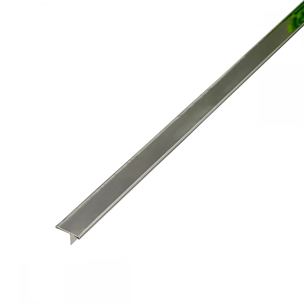 Profil trecere T inox 15x9x2700 mm crom lucios