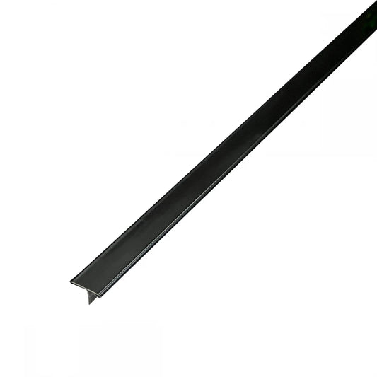 Profil T trecere gresie parchet inox negru oglinda 15mm*2700mm*9mm