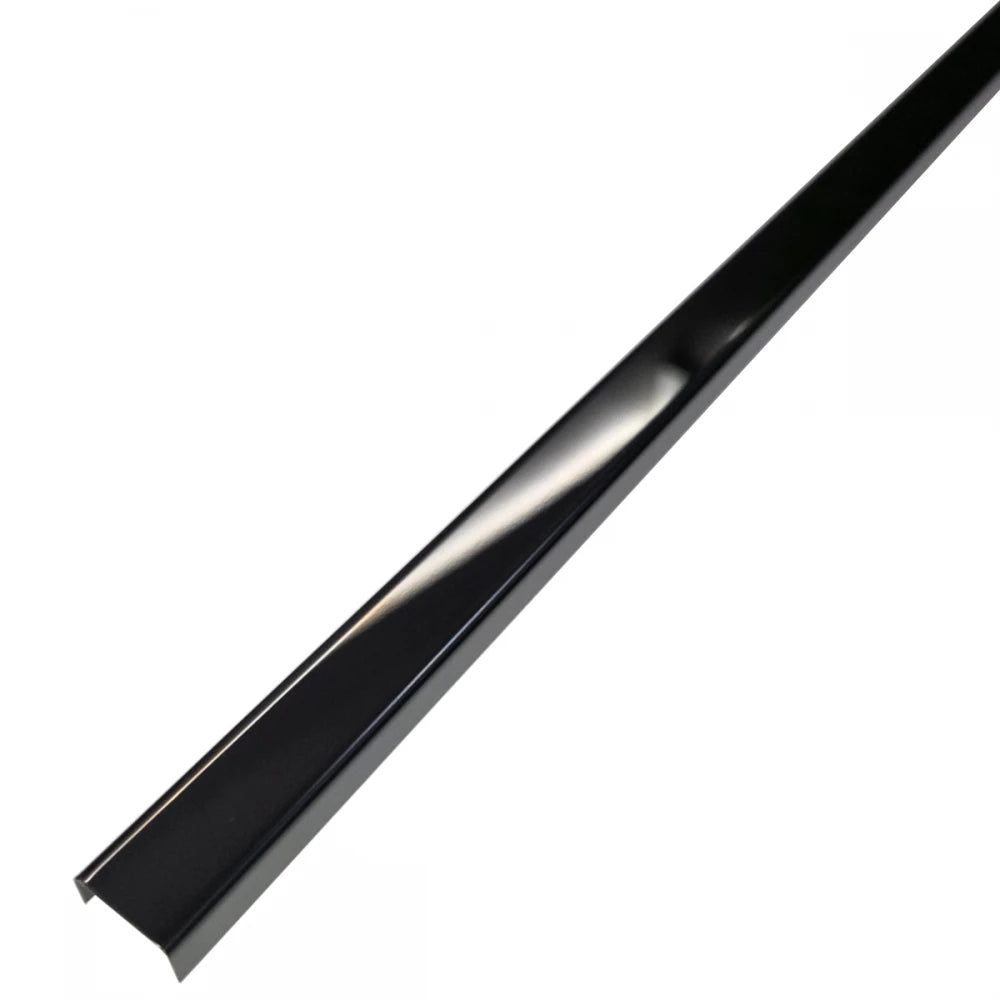 Profil U inox 15 x 9 x 2700 mm negru lucios - brau faianta