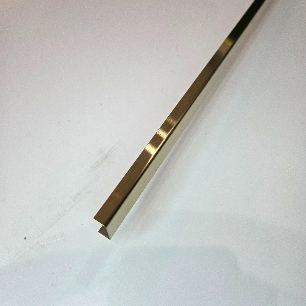 Profil U inox 20 x 9 x 2700 mm auriu brush - brau faianta