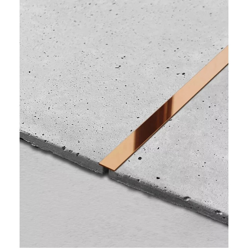 Profil platbanda, inox, cupru oglinda, 30x2700x0.6 mm